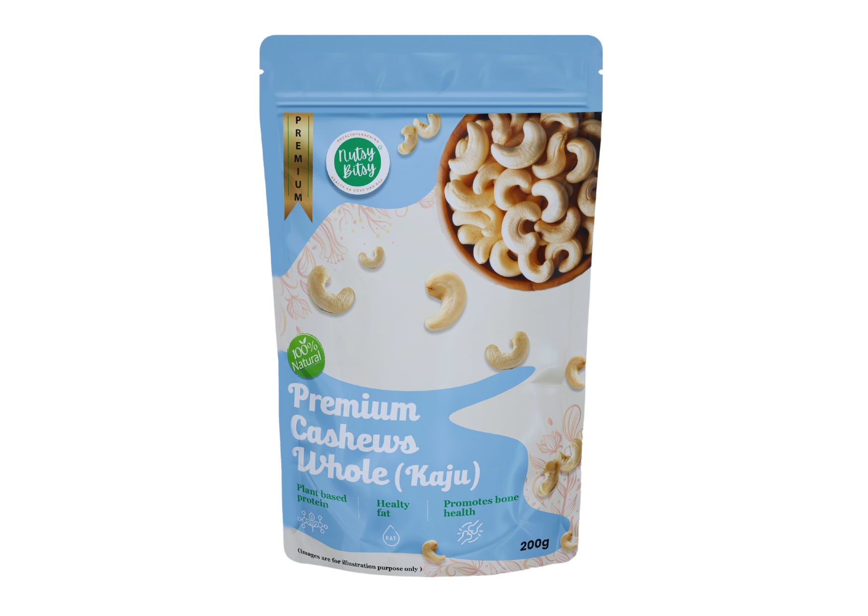 Cashew Whole - Premium Quality (200gm)
