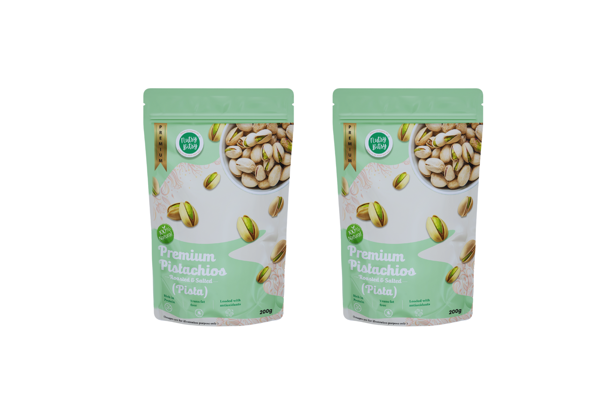 Roasted and Salted Pistachio (400gm)