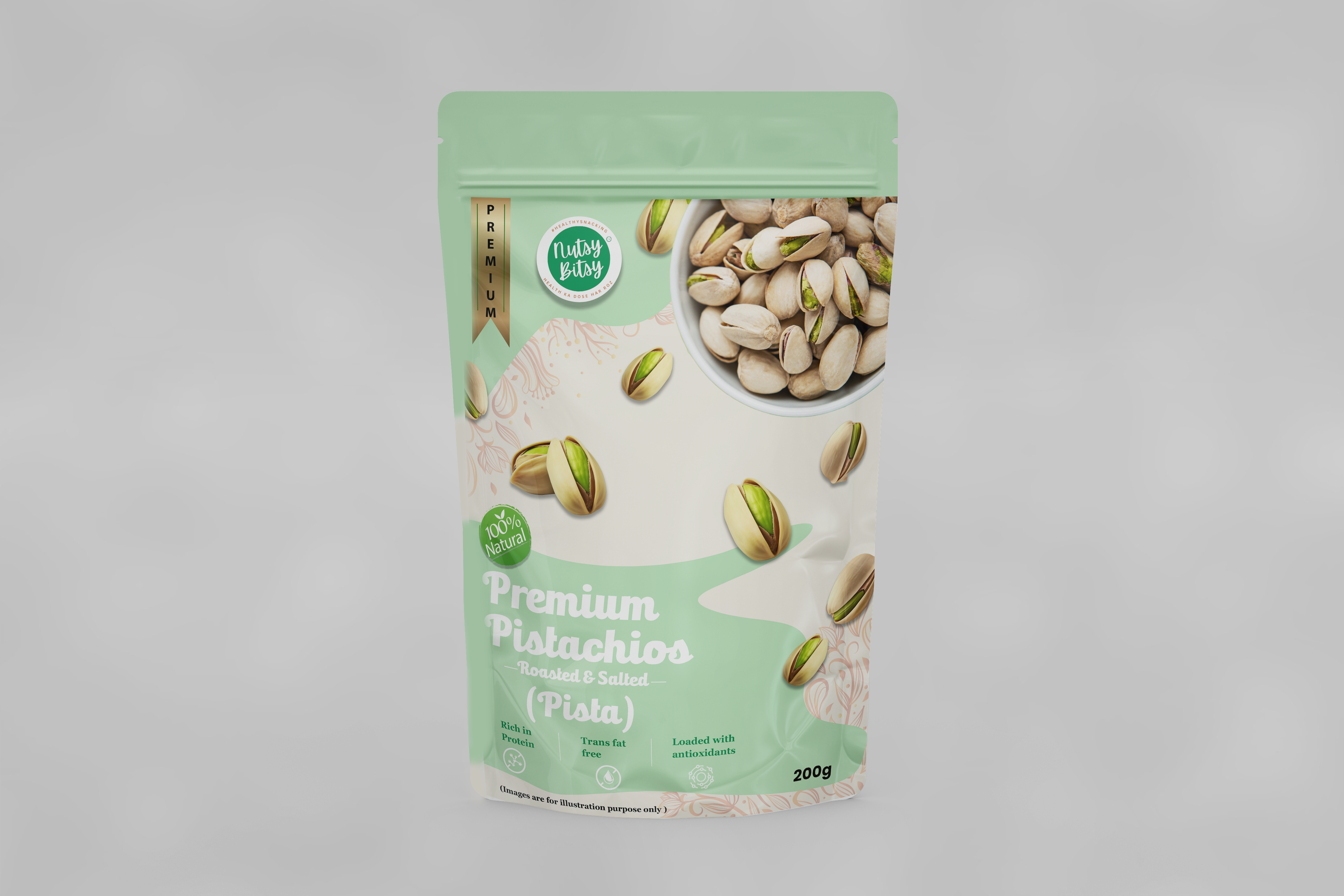 Roasted and Salted Pistachio (200gm)