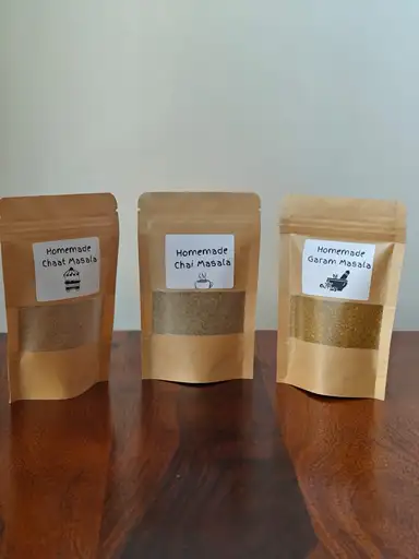 Combo Chai Masala (40gm), Garam masala (50gm) and Chaat Masala (50gm)